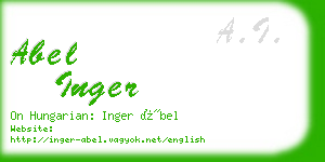 abel inger business card